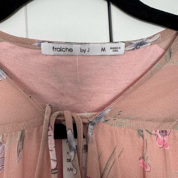 Fraiche by J Long Sleeved Floral Romper - Picture 3 of 5